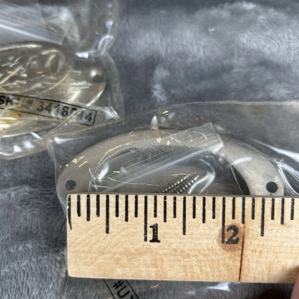 Pottery Barn Pewter Vintage Bin Pull Drawer Door Hardware Multiple Available NOS